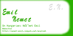 emil nemet business card